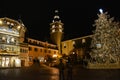 Christmas Tree in a Small village in the French Alps