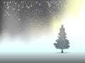 Christmas tree snow silhouette background banner design.