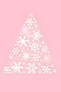 Christmas Tree Sparkling Snowflake and Star Design