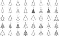 Christmas tree, spruce, pine icon vector image.