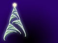 Christmas tree star and copyspace Royalty Free Stock Photo