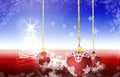 The Christmastide tree and light coming from the heaven Royalty Free Stock Photo