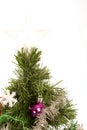 Christmas tree with star on top Royalty Free Stock Photo