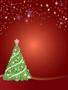 Christmas tree and stars