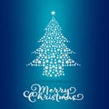 Christmas tree , stars Background Royalty Free Stock Photo