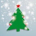 Christmas Tree Stars Background PiAd Royalty Free Stock Photo