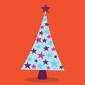 christmas tree stars 02 Royalty Free Stock Photo