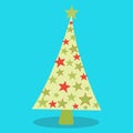 christmas tree stars 06 Royalty Free Stock Photo