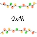 Christmas tree string garland