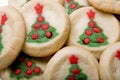 Christmas tree sugar cookies Royalty Free Stock Photo