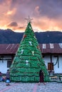 Christmas tree at sunset, Lake Atitlan, Guatemala