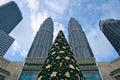 Christmas tree at Suria KLCC shopping mall. Royalty Free Stock Photo