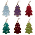 Christmas tree tags Royalty Free Stock Photo