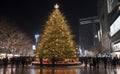 Christmas tree in Tokyo with beautiful night light