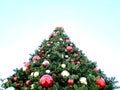 Christmas tree top tall vertical holiday ornaments