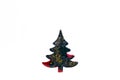 Christmas tree toy. On a white background. Christmas decorations and decor. Royalty Free Stock Photo