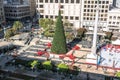 Christmas Tree in Union Square, San Francisco Royalty Free Stock Photo