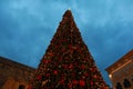Christmas tree in Valletta, Malta Royalty Free Stock Photo