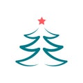 Christmas tree vector