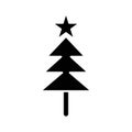 Christmas tree Vector icon which can easily modify or edit Royalty Free Stock Photo