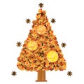 Christmas tree vector Royalty Free Stock Photo