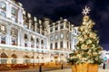 Christmas tree on Waterloo place in 2016, London Royalty Free Stock Photo