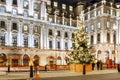 Christmas tree on Waterloo place in 2016, London Royalty Free Stock Photo