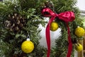 Christmas tree wreath Royalty Free Stock Photo