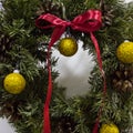 Christmas tree wreath Royalty Free Stock Photo