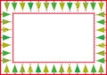christmas trees frame Royalty Free Stock Photo