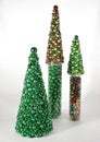 Christmas Trees of Ornaments Royalty Free Stock Photo