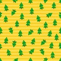 Christmas trees seamless background