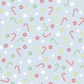 Christmas candy cane seamless pattern. Royalty Free Stock Photo