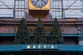 Christmas Trees on Top of Macy's in Manhattan, NYC