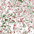 Red and Green Trippy Abstract Digital Christmas Marbled Background