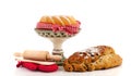 Christmas turban and currant bread Royalty Free Stock Photo