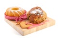 Christmas turban and currant bread Royalty Free Stock Photo