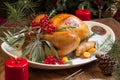 Christmas Turkey Prepared For Dinner