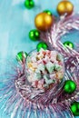 Christmas turkish delight Royalty Free Stock Photo