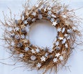 Christmas twig wreath