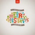 Christmas type design