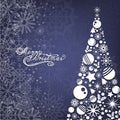 Christmas typography collection for card design