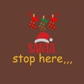 for Christmas ugly sweaters, t-shirt, mug, scrap booking, gift, printing press Royalty Free Stock Photo