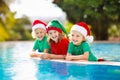 Christmas vacation on tropical island. Xmas kids Royalty Free Stock Photo