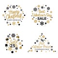 Christmas and Valentines Winter Sale Signs Poster