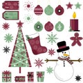 Christmas Vector Collection Royalty Free Stock Photo