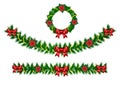 Christmas vector garland