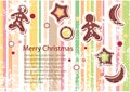Christmas vector greeting card Royalty Free Stock Photo