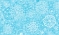 Christmas vector seamless pattern with stars and lacy snowflakes