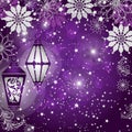 Christmas vector violet gradient frame